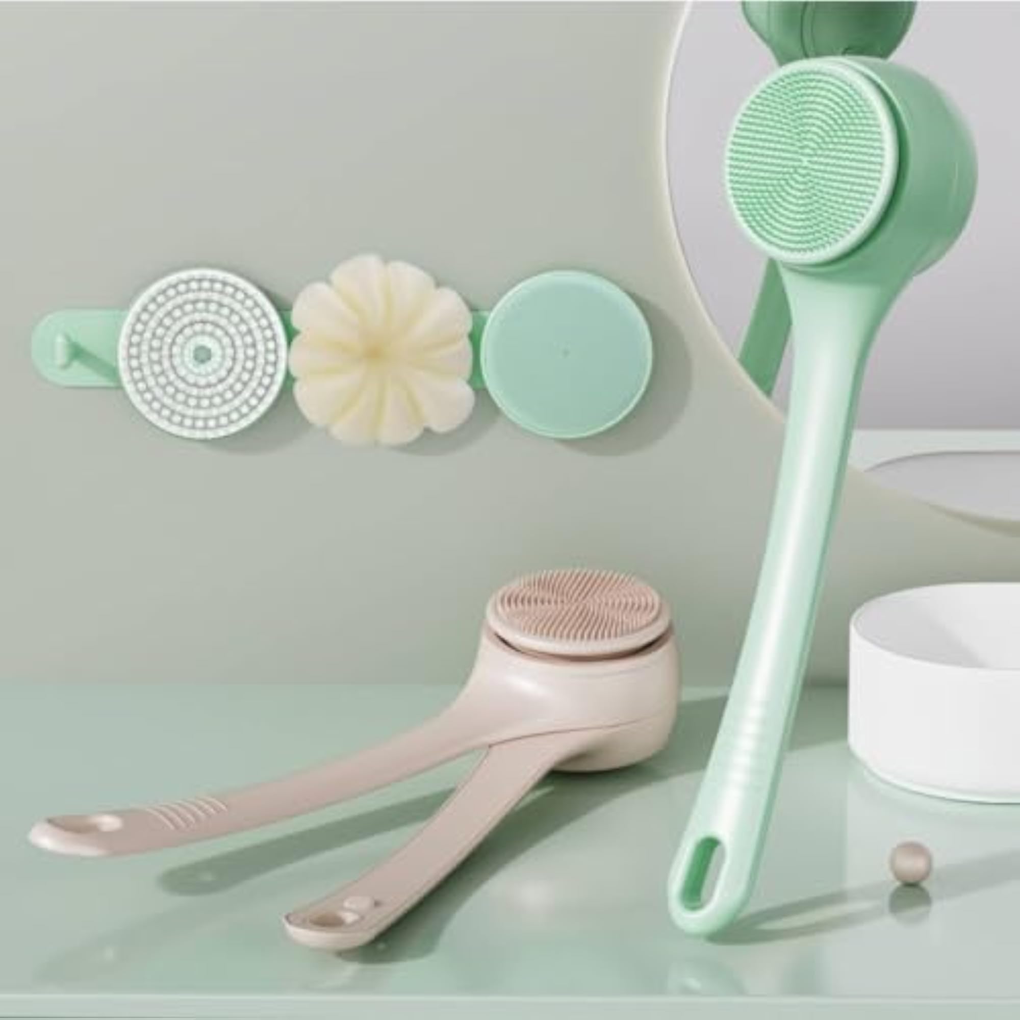 Rotating Electric Brush with Interchangeable Heads