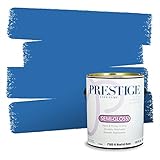 PRESTIGE Paints Interior Paint and Primer In One, 1-Gallon, Semi-Gloss, Comparable Match of Behr* Electric Blue*