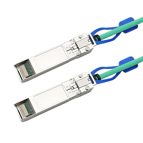 Image of 10Gtek 25GBASE-CR SFP28 to SFP28 Passive Cable, 32AWG, for Cisco SFP-H25GB-CU0.3M, Ubiquiti UC-DAC-SFP28, Supermicro, Mikrotik, Arista and More, Nylon Braided Jacket, 0.3-Meter(1ft)