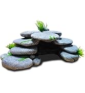 アクアリウム　水槽　オブジェ　金魚　隠れ家　陶器　トンネル Amazon.co.jp: PENGYETHTY 水槽 オブジェ 金魚 隠れ家 水槽 洞窟