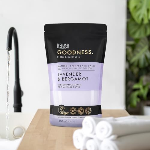 Baylis & Harding Goodness Sleep Bath Salts, 1kg (Pack of 4) - Vegan Friendly - Image 2