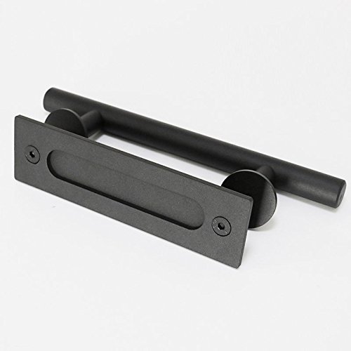 CCJH Retro Maniglia per Porta Scorrevole Nero