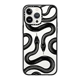 CASETiFY Compact iPhone 14 Pro Max Case [2X Military Grade Drop Tested / 4ft Drop Protection] - Black Kingsnake - Clear Black