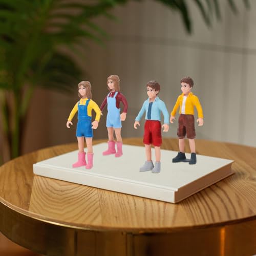 EXCEART 1 Satz Charaktermodell Kinder Mini Vorgeben Spielzeug Menschen Zahlen Figuren Der Strandmenschen Architektonische Menschenfiguren Stehende Menschenfiguren Gemalt PVC Bahn