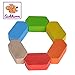 Produktbild Eichhorn 100017037 Baby Greifling Sechseck, geometrischer Greifling zur Förderung der motorischen Fähigkeiten, bunt, aus FSC 100 Prozent zertifiziertem Buchenholz, ab 3 Monaten