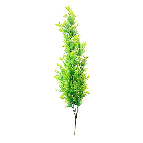 Image of Foliyaj Artificial Green Flower Leaf Vine with Metal Wall Stand | Decoration Items for Living Room | Creeper for Wall Decor (Length 70 cm + 1 Metal Wall Stand)