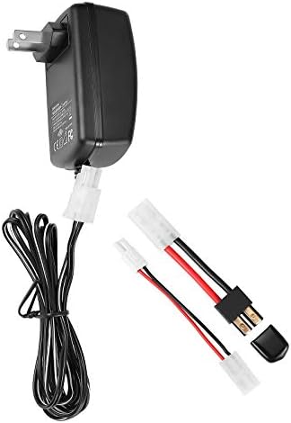 Delta Peak Detection Battery Charger for Traxxas 3.6V-10.8V NiMH/NiCd Battery Packs Hobbies Airsoft Batteries, RC Car, RC Truck, Air Gun,RC Airplanes, Compact with Standard/Mini Tamiya, TRX