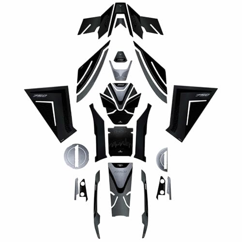 Autocollants Honda Forza 750 protections 3D scooter kit adhésif tunnel et plancher 2021-2024