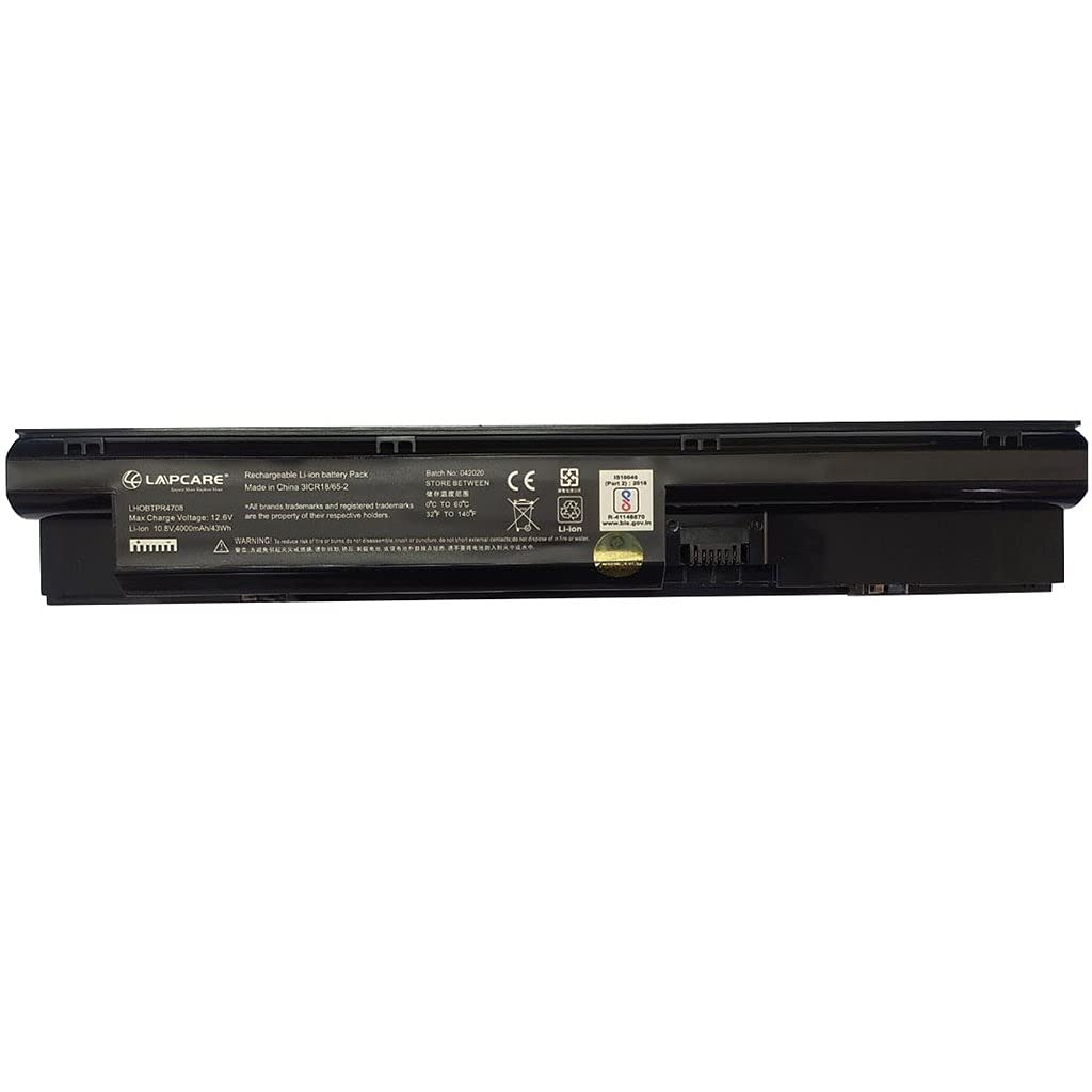 LAPCARE 10.8V 4000mAh 6 Cell BIS Certified Compatible Lithium-ion Laptop Battery for HP ProBook 440 G1 450 G2 and 470 G2 Models (B08Y7NT716) Amazon Price History, Amazon Price Tracker