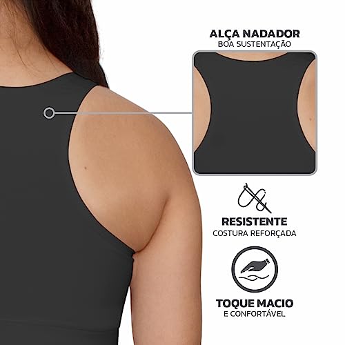 Top Nadador Basic Muvin – Fitness – Corrida – Academia – Treino – Proteção Solar – Sustentação – Toq