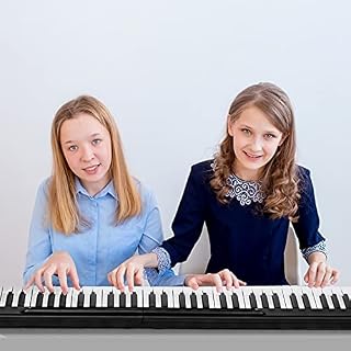 DREAMADE Piano Numérique avec 88 Touches et Pédale, Clavier de Piano Électronique Portable avec Bluetooth, MIDI OUT et… - Les Beatles, Paul McCartney, John Lennon, RIngo Starr, George Harrison DREAMADE Piano Numérique avec 88 Touches et Pédale, Clavier de Piano Électronique Portable avec Bluetooth, MIDI OUT et… – Image 2