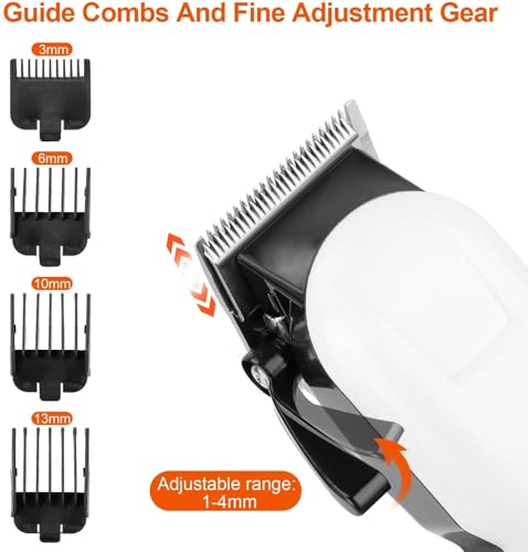 Image of Quicknik Professionals Design Perfect Shaver And Haircut Rechargeable Beard And Moustaches Hair Machine And Trimming With Cord And Without Cordless Use for Men (White)