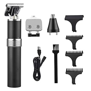 Hair Clippers for Men, 3 in 1 Electric Hair Clippers Nose Beard Trimmer Portable Hair Styling Shavers Hair Cutting(Black)
