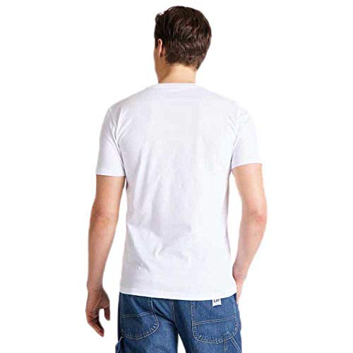 Lee Wobbly Logo Tee White Size XL - 2