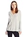 Lark & Ro Women's 100% Cashmere Slouchy V-Neck Sweater