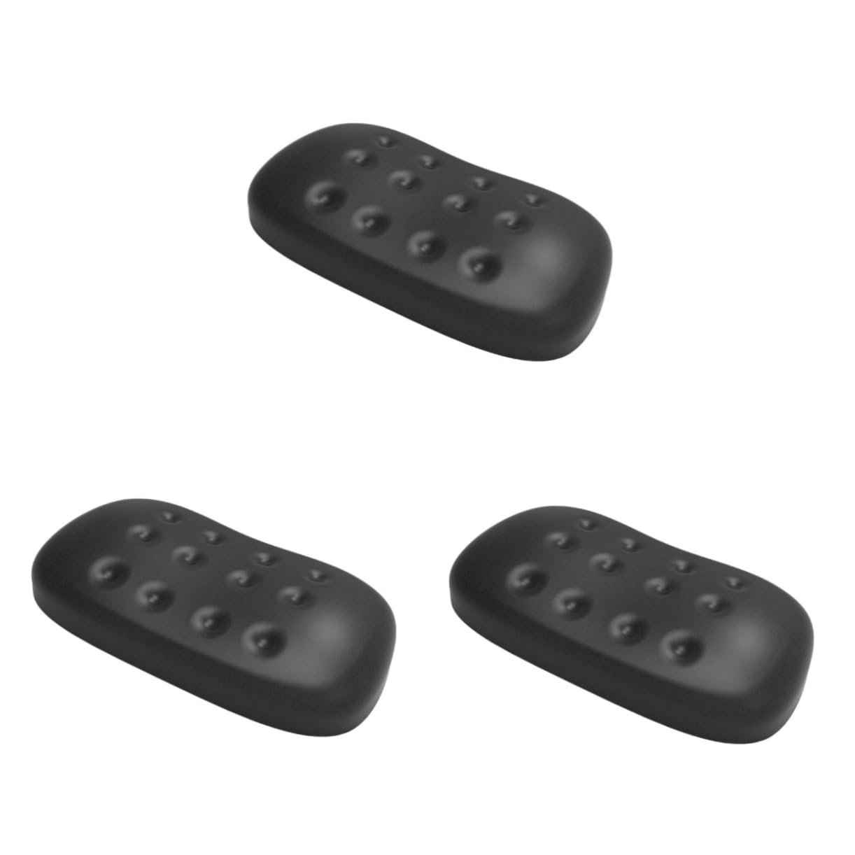 NUOBESTY Poggiapolsi Ergonomico Per Mouse in Memory Foam 3 Pezzi Per Computer Poggiapolsi Ergonomico Nero