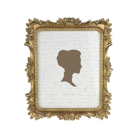 AELS 8x10 Inch Vintage Picture Frame, Elegant Luxury Antique Photo Frames with Glass Front, Photo Display, Tabletop Wall Hanging, Gift Ideas, Bronze Cover