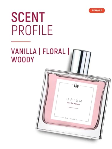 Image of EM5 Opium Perfume for Women | Eau de Parfum Spray | Vanilla Coffee White Floral Fragrance | Luxury Gift for Her | 50 ml