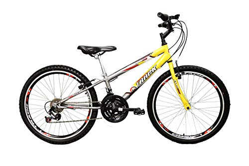 Bicicleta Aro 24 Axess 21v Amarelo e Grafite Aero Track Bikes