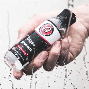 Adam's Glass Sealant 2.0 4Oz - Super Concentrated, Easy Application - Water Simply Rolls Off Treated Surfaces - Designed To Bead Water And Keep Glass Clean #TOP1