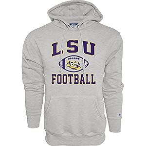 Blue 84 Men’s LSU Tigers Hoodie Gray Football, Grey, X-Large
