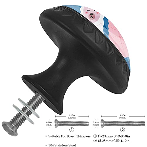 Boutons de tiroir alpaga x12 de 35mm pour commode enfant - 4
