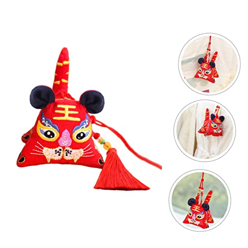 ABOOFAN 1Pc Sachê De Tigre Bordado Decoração Chinesa Mini Pelúcia Mochila De Lavanda E Fu Bags Mochi