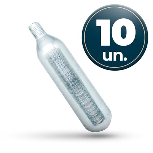 10 cápsulas de CO2 com rosca