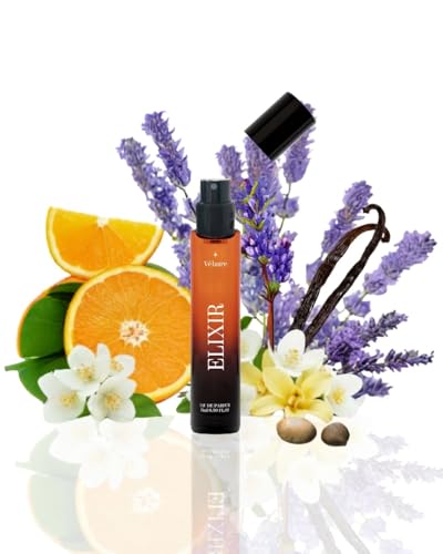 Image of Velaire Elixir Long Lasting Perfume for Men and Women | EDP Premium Rich | Musk, Vanilla | Jasmine, Orange, Lavender | Perfume Gift | Luxury Gift for Him and Her | Travel Kit | 15ml