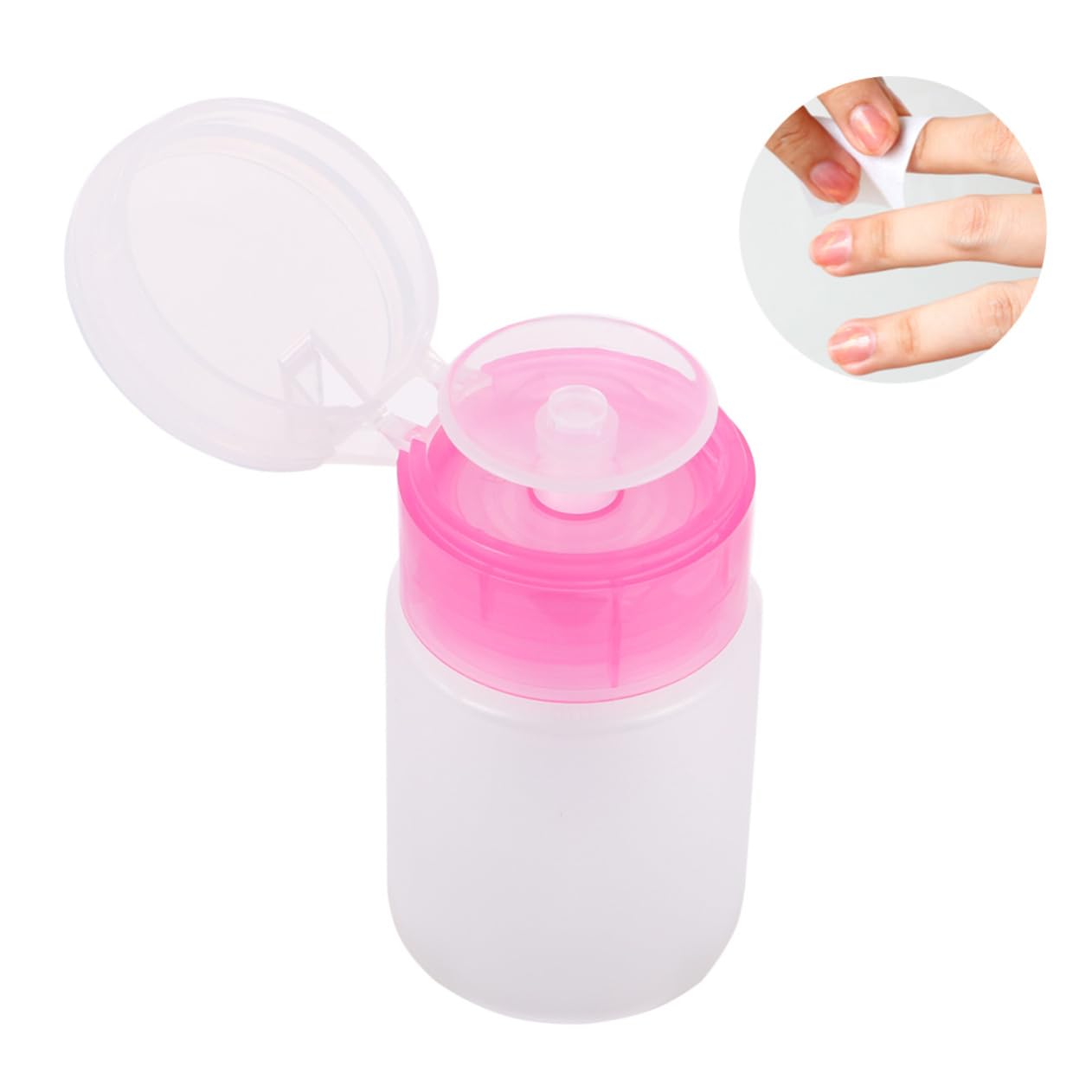 500pcs Nail Polish Remover Pads Pump Bottle Thick Non-fuzz Wipes for Gel Polish Removal for Home Salon Use for Nail Art Enthusiasts