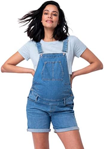 Maternity Cotton Short Overalls 