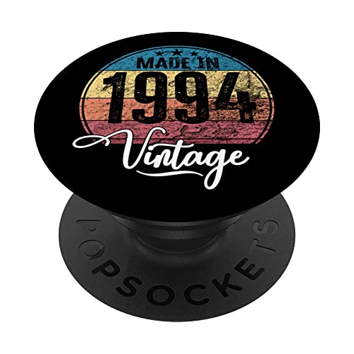 Birthday Vintage Año de nacimiento 1994 Cumpleaños bday PopSockets PopGrip Intercambiable