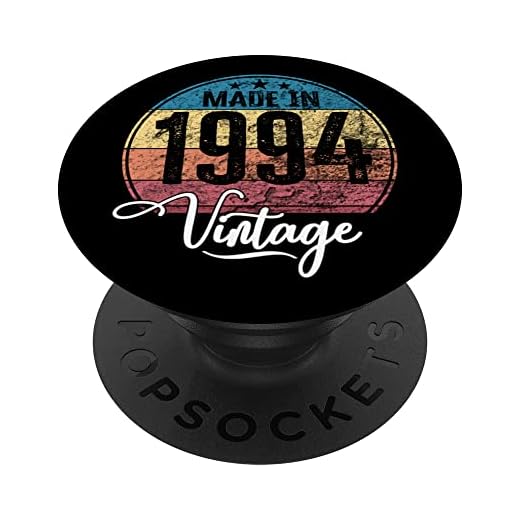 Birthday Vintage Año de nacimiento 1994 Cumpleaños bday PopSockets PopGrip Intercambiable