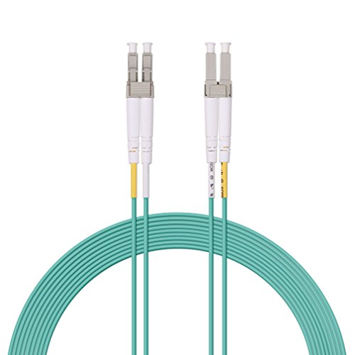 Image of 10Gtek Fiber Patch Cable - LC to LC OM3 10Gb /Gigabit Multi-Mode Jumper Duplex 50 /125μm LSZH Fiber Optic Cord for SFP Transceiver, Aqua, 30-Meter(98.4ft)