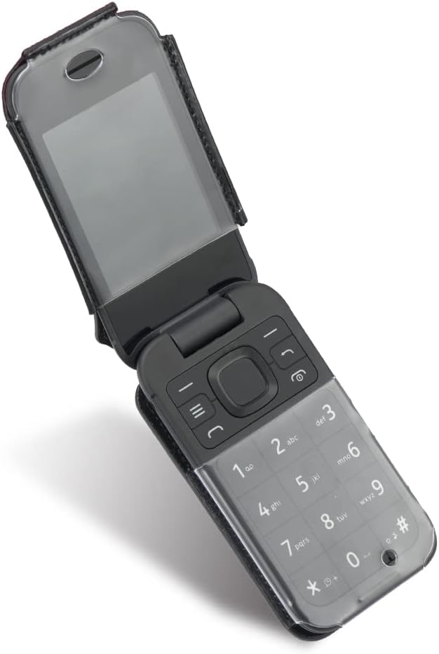 BELTRON Leather Fitted Case for Nokia 2760, Nokia 2780 Flip Phone - Secure Form Fit Cover with Built-in Screen Protection & Rotating Metal Belt Clip (Tracfone N139DL, TA-1398, TA-1450, TA-1421) image 5