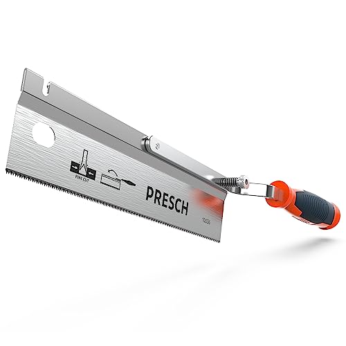 Presch sierra acodada orientable 250mm - sierra manual ajustable plegable acodada madera, plástico, PVC, estuco, yeso