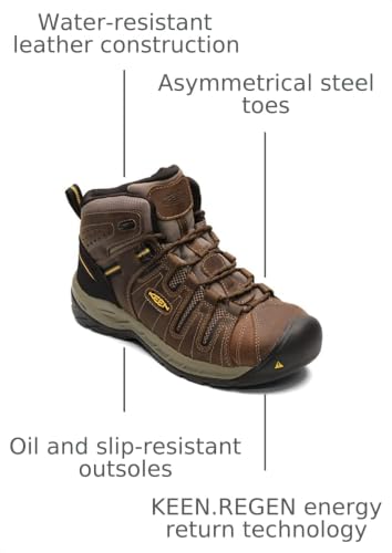 Image of KEEN Utility Men's Flint 2 Mid Height Steel Toe Work Boots