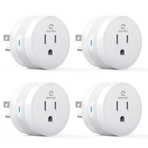 EIGHTREE 15A Smart Plug, Wi-Fi & Bluetooth Smart Outlet for