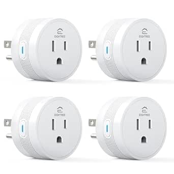 EIGHTREE 15A Smart Plug, Wi-Fi &amp; Bluetooth Smart Outlet for High-Power Home Appliances, Works with Alexa &amp; Google Home, Easy Setup, Timer &amp; Remote Control, FCC &amp; ETL Certified, 2.4GHz Wi-Fi Only