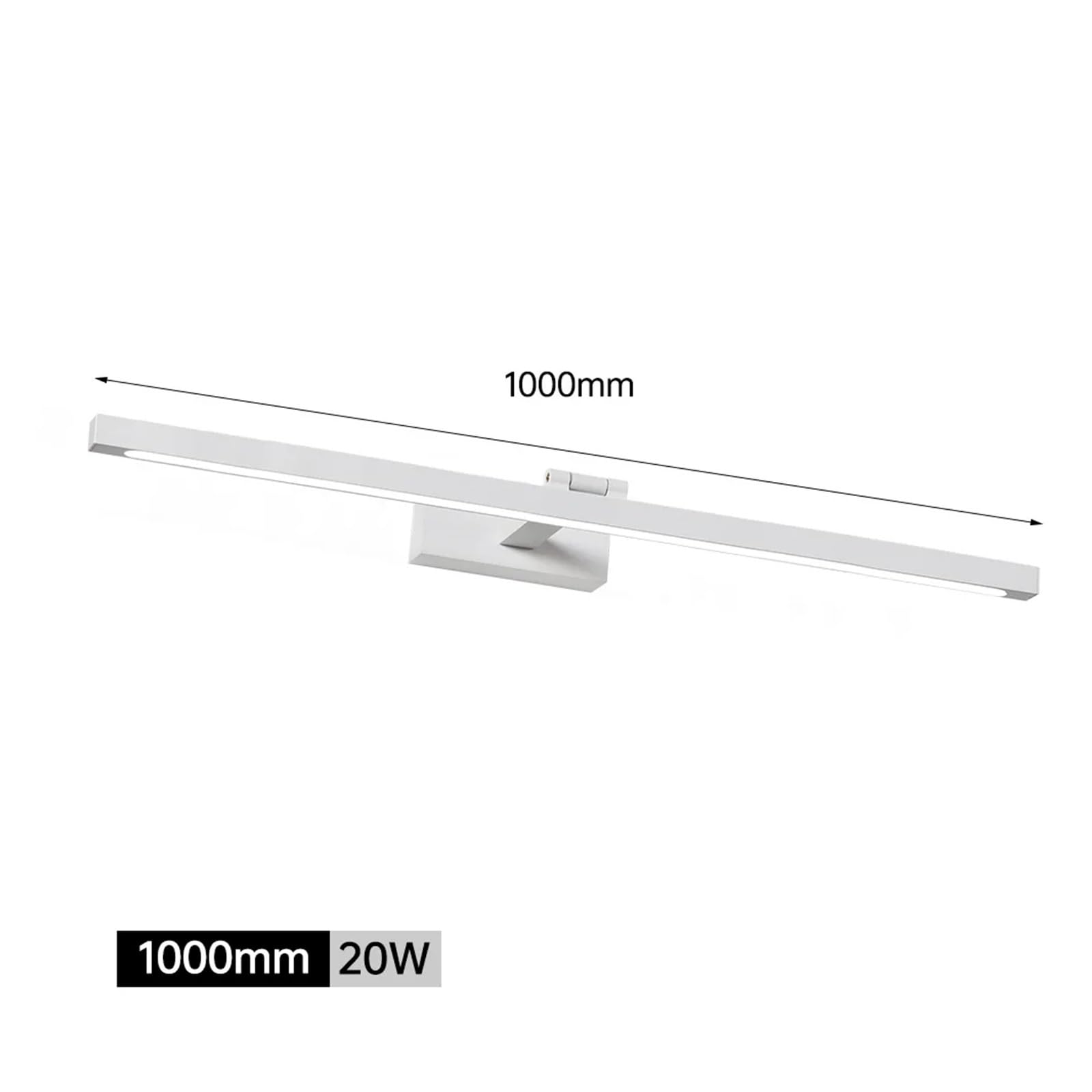 Illuminazione di riempimento 'immagine Lampade a specchio for il bagno a LED, lampada da parete for il trucco, camera da letto, soggiorno(Cold White 6000K,White 100CM)