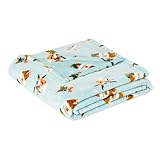 Amazon Basics Manta de Forro Polar Ultra Suave para Niños, 127 x 152 cm, Amigos del Bosque