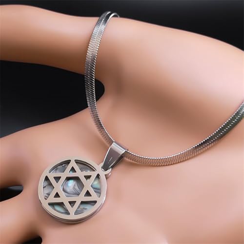 Amulette hexagramme esthétique ormeau le cadeau spirituel - 3