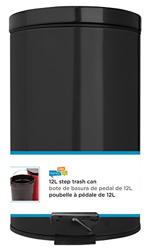Honey Can Do International, Llc Trs-05170 Step Trash Can, 12-Liter 3-Gal, Black #TOP2