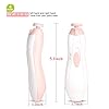 WADEO Elektrisk nagelfil för bebis, nagelklippare, nagelklippare, manikyrset, babynageltrimmer, säker nagelklippare för nyfödda, barn, vuxna, med LED-ljus (utan batteri) rosa #5
