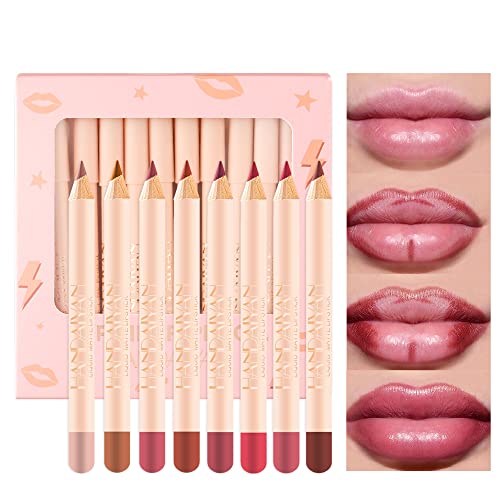 12 Colors Matte Lip Liner Pens Set Long-Lasting Creamy Lip Liner Natural Lip Makeup Soft Pencils Lipstick Set #TOP3