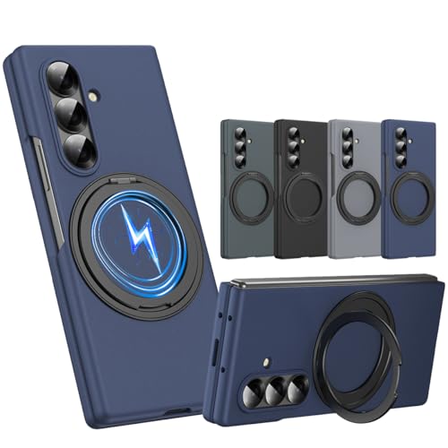 Coque Samsung Galaxy Z Fold8 Ultra bleu, l'étui à support rotatif idéal pour vos vidéos nomades
