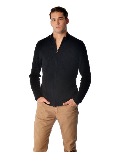Cashmere Boutique 100% Pure Cashmere Essentials Full Zip Sweater Men – Long Sleeve, Lightweight and Warm Cardigan Jacket4