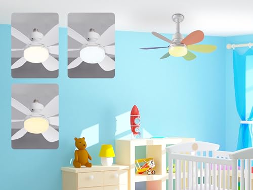 BEPER P206VEN610 Ventilador de Techo, 40W, Iluminación y Ventilación con Diseño Intercambiable, 2 Juegos de Aspas, 3 Velocidades, Mando a Distancia y Lámpara de Ahorro de Energía - imagen 3