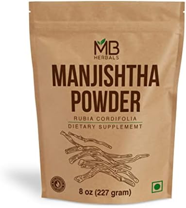 MB Herbals Manjishtha Powder 227g | DIY Face Pack | Free from preservatives | Paraben Free | Sulphate Free | No fillers
