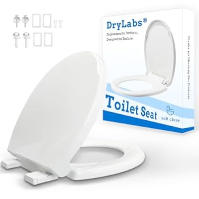 Round Toilet Seat 16.5" - Soft Close, Durable PP Toilet Lid, Easy Installation & Removal, Fits Most Toilet Bowl Seat (Round 16.5'')